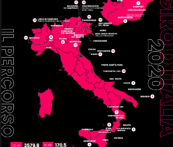 Torna Il Giro D’Italia In Emilia Romagna Nel 2020 Con Tre Tappe In Rosa Dal Mare All’Appennino