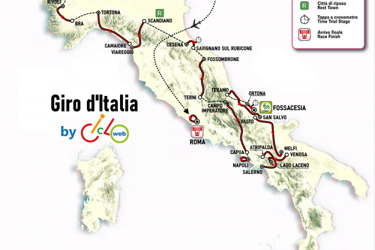 Torna Il Giro D’Italia In Emilia Romagna: Dal 14 Al 16 Maggio Con La Savignano Sul Rubicone-Cesena E La Scandiano-Viareggio